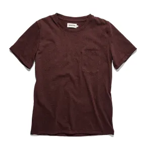 The Heavy Bag Tee in Burgundy