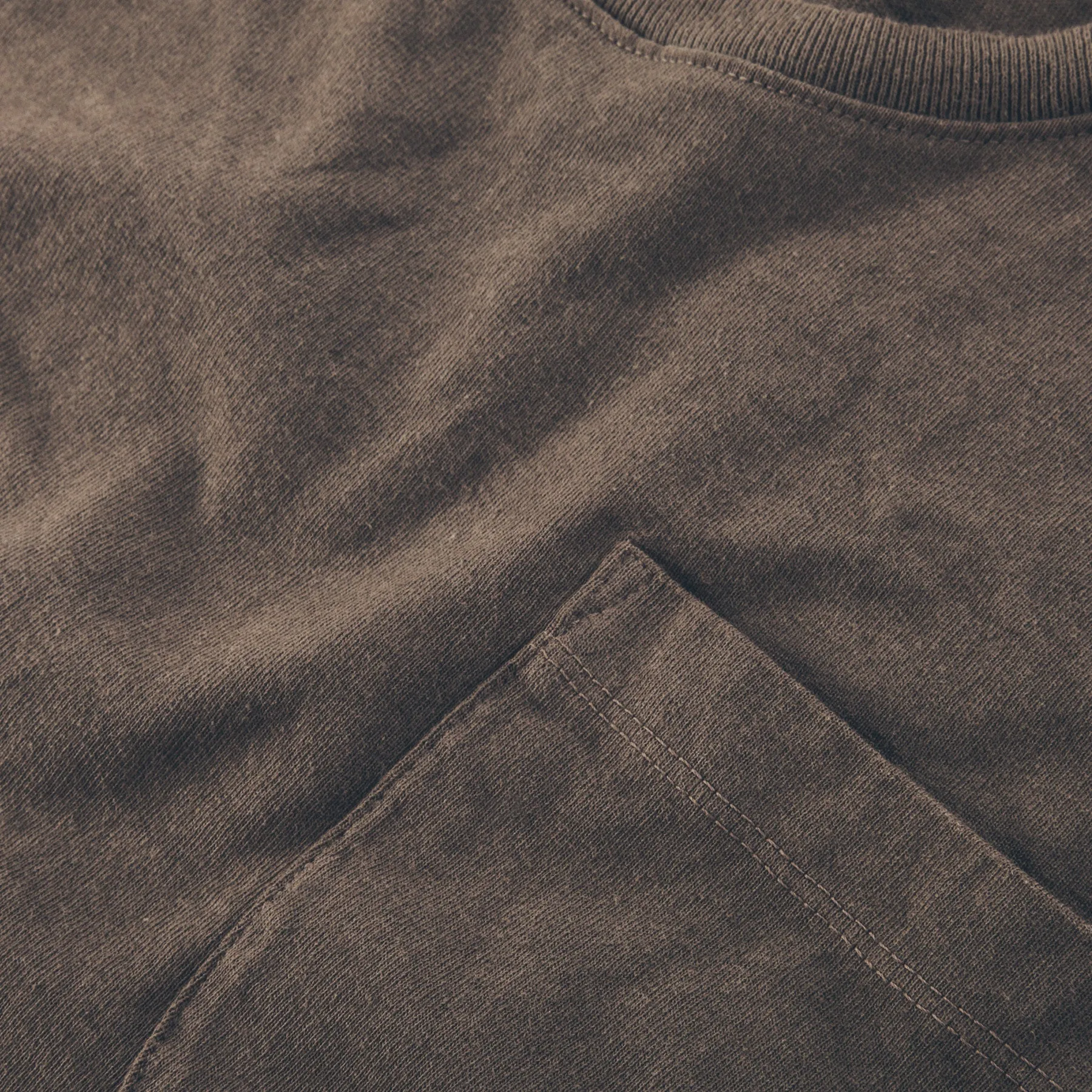 The Heavy Bag Tee in Fatigue Brown