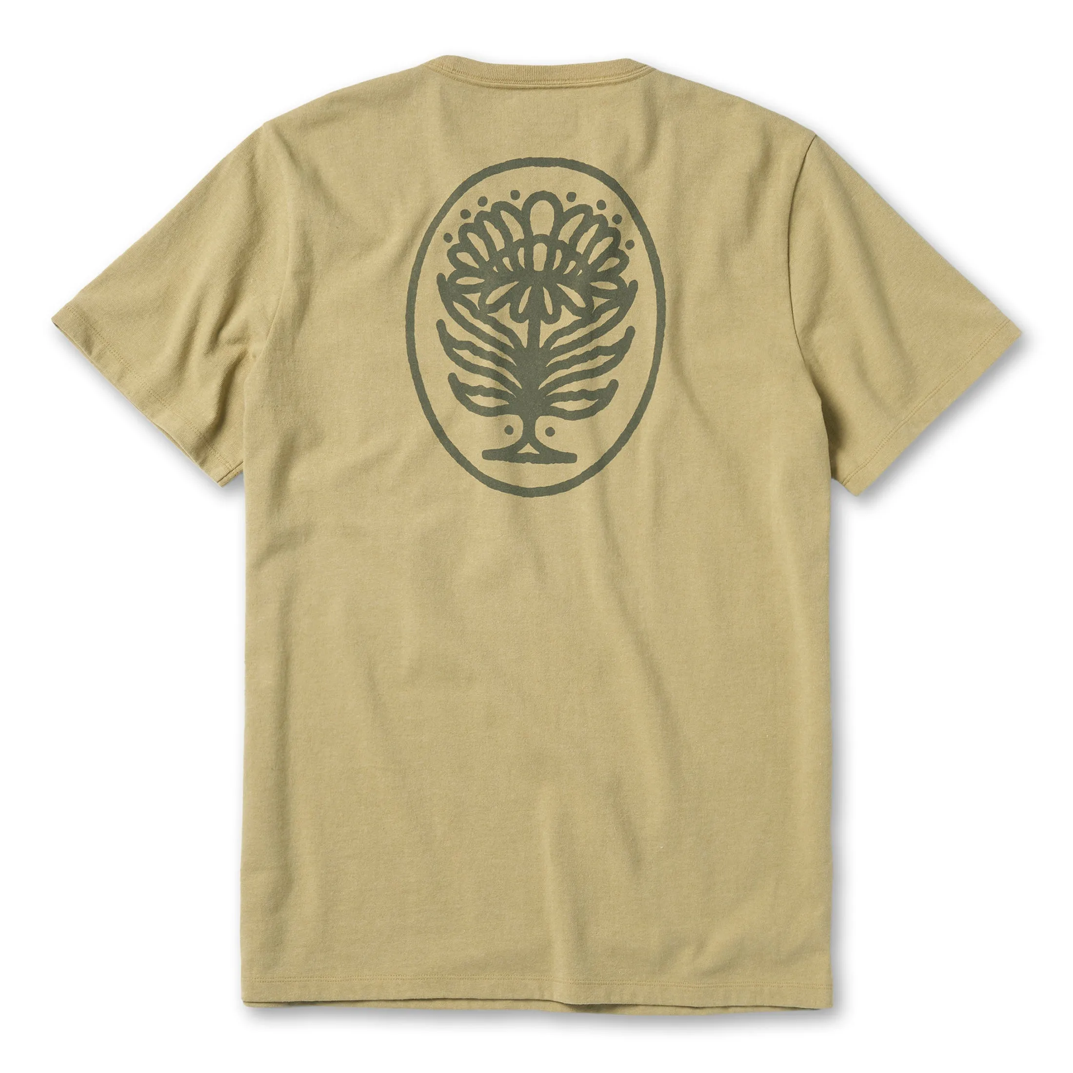 The Heavy Bag Tee in Khaki Dahlia