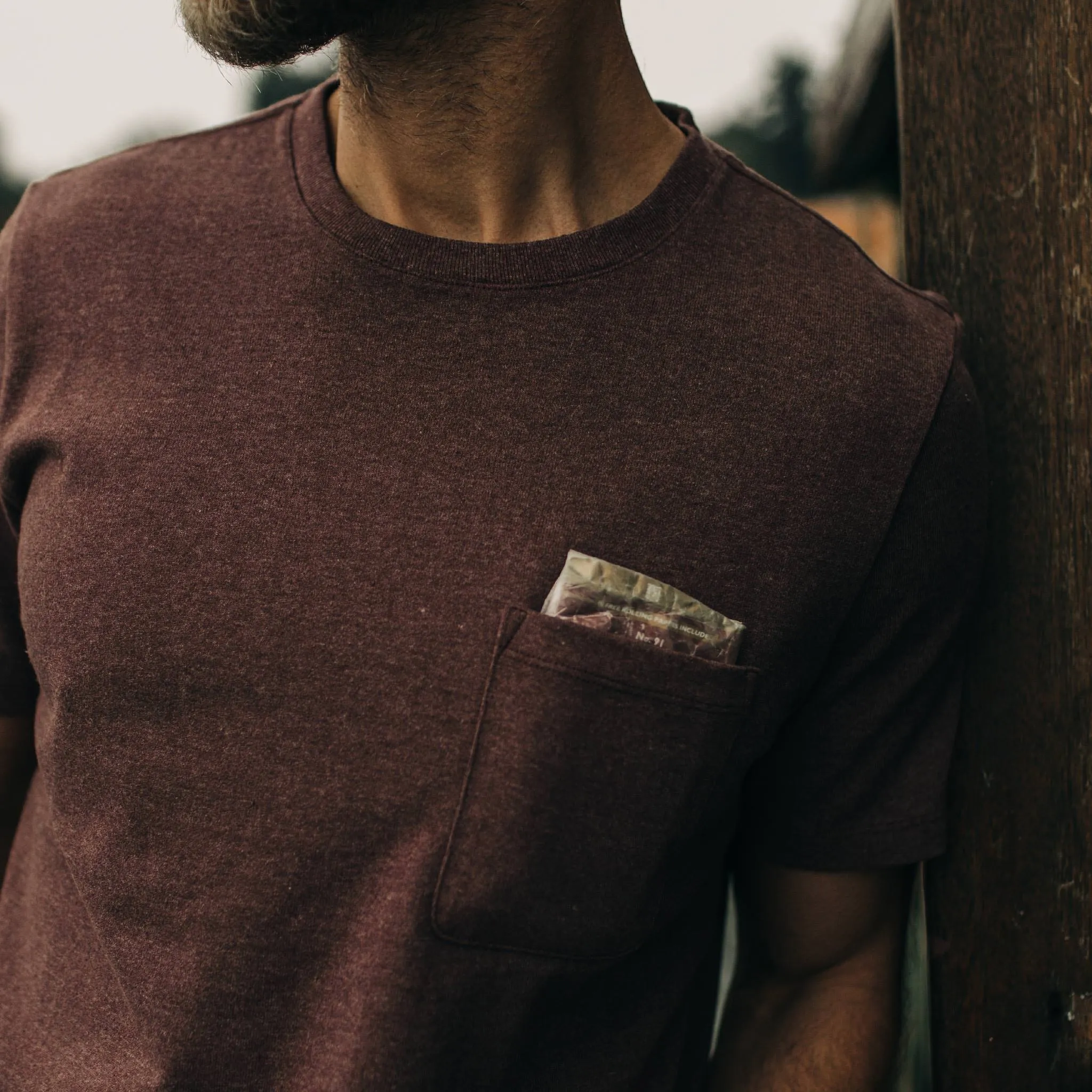 The Heavy Bag Tee in Russet