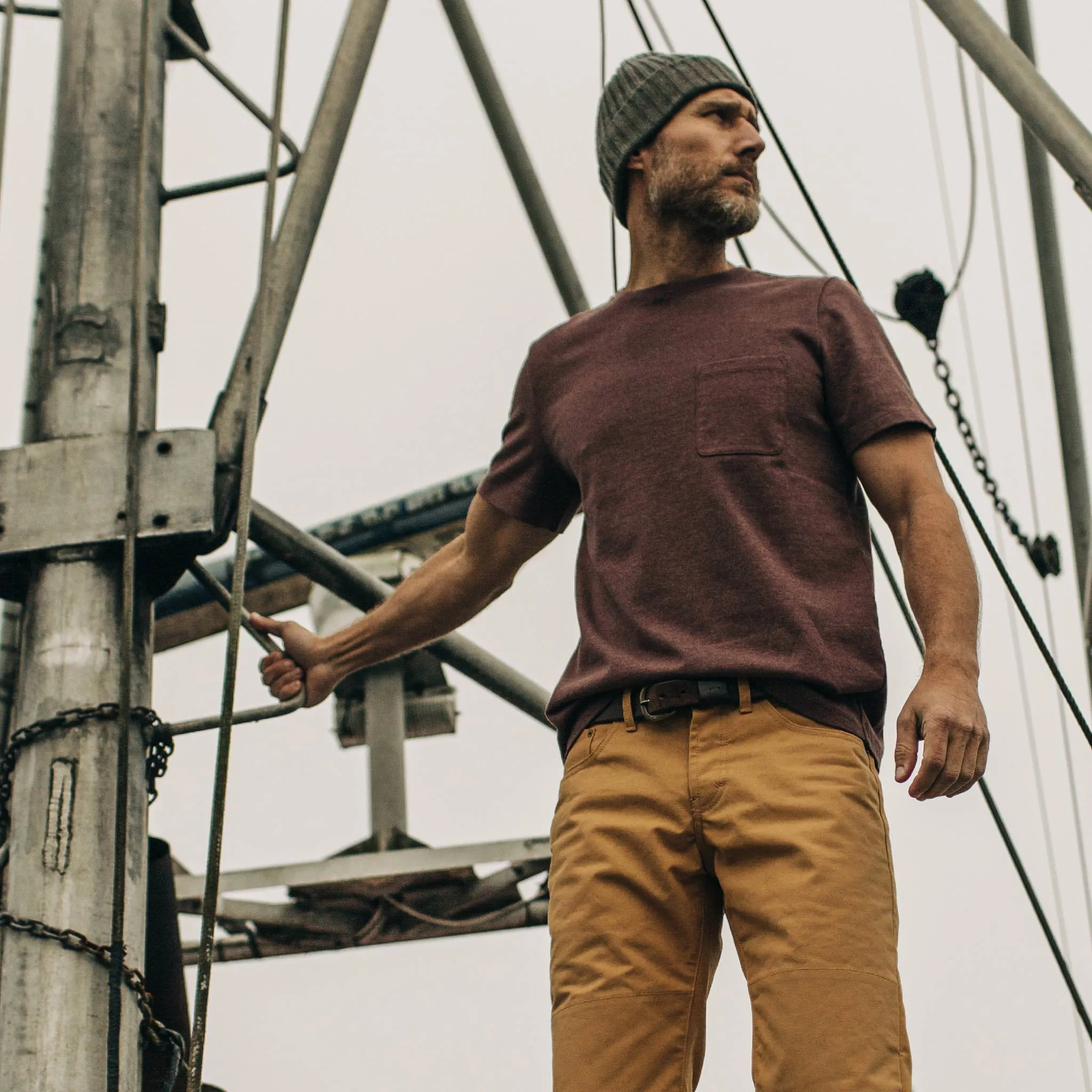 The Heavy Bag Tee in Russet