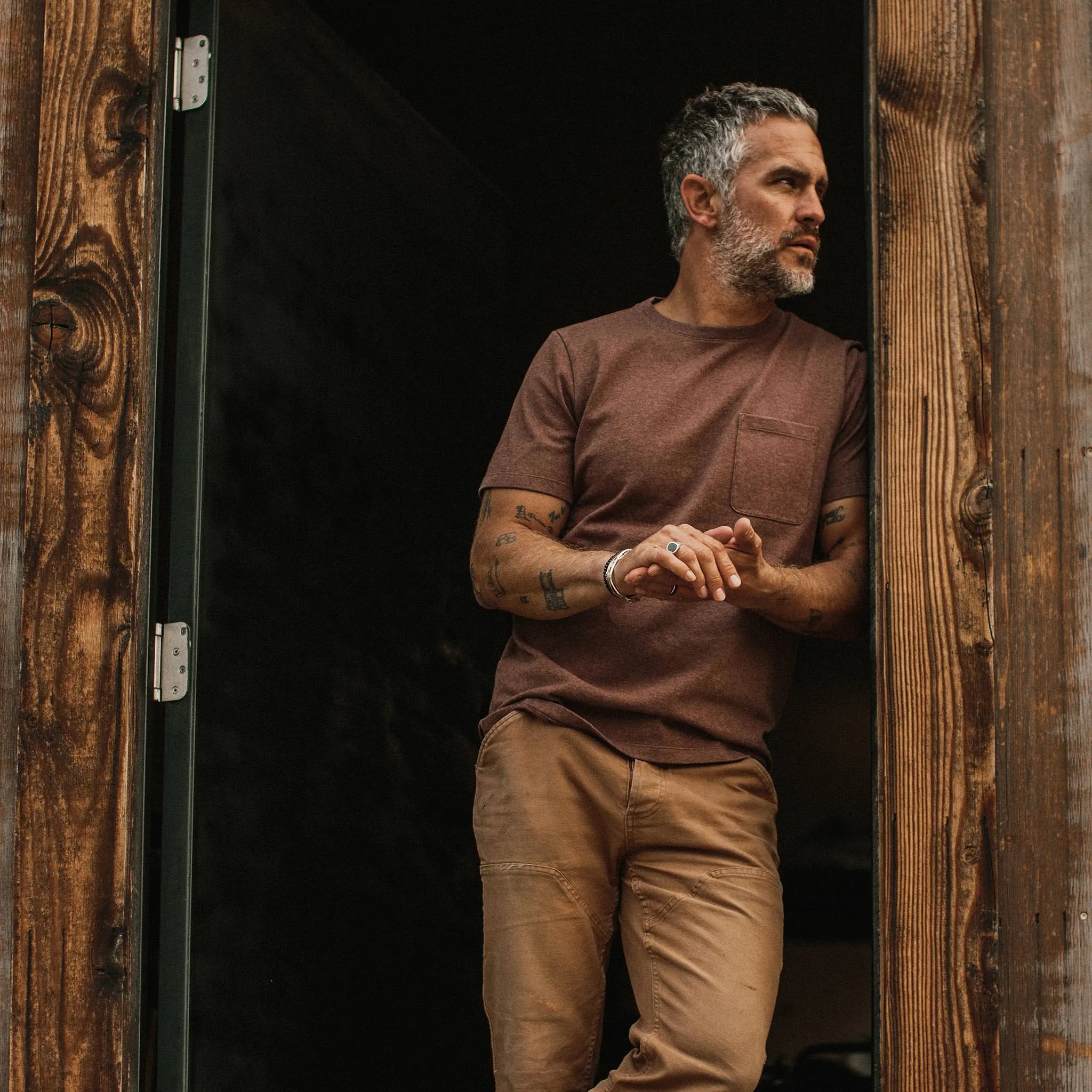 The Heavy Bag Tee in Timber