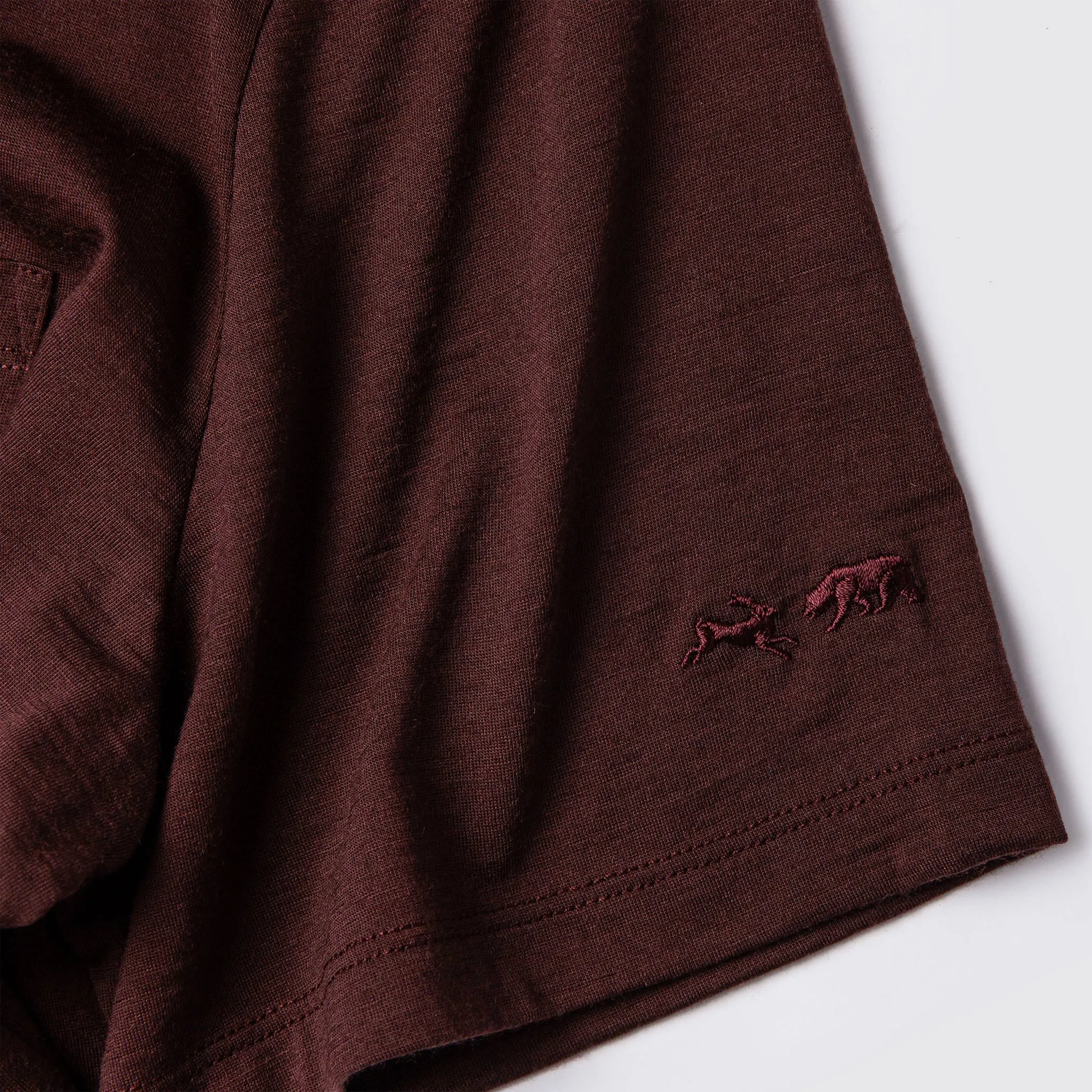 The Merino Tee in Wine