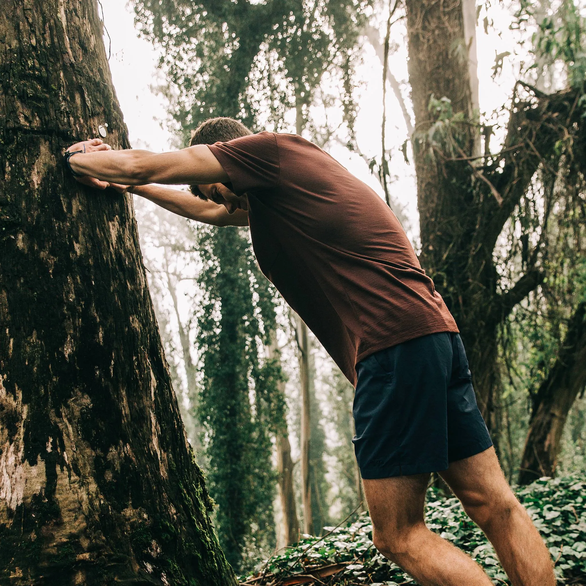 The Merino Tee in Wine