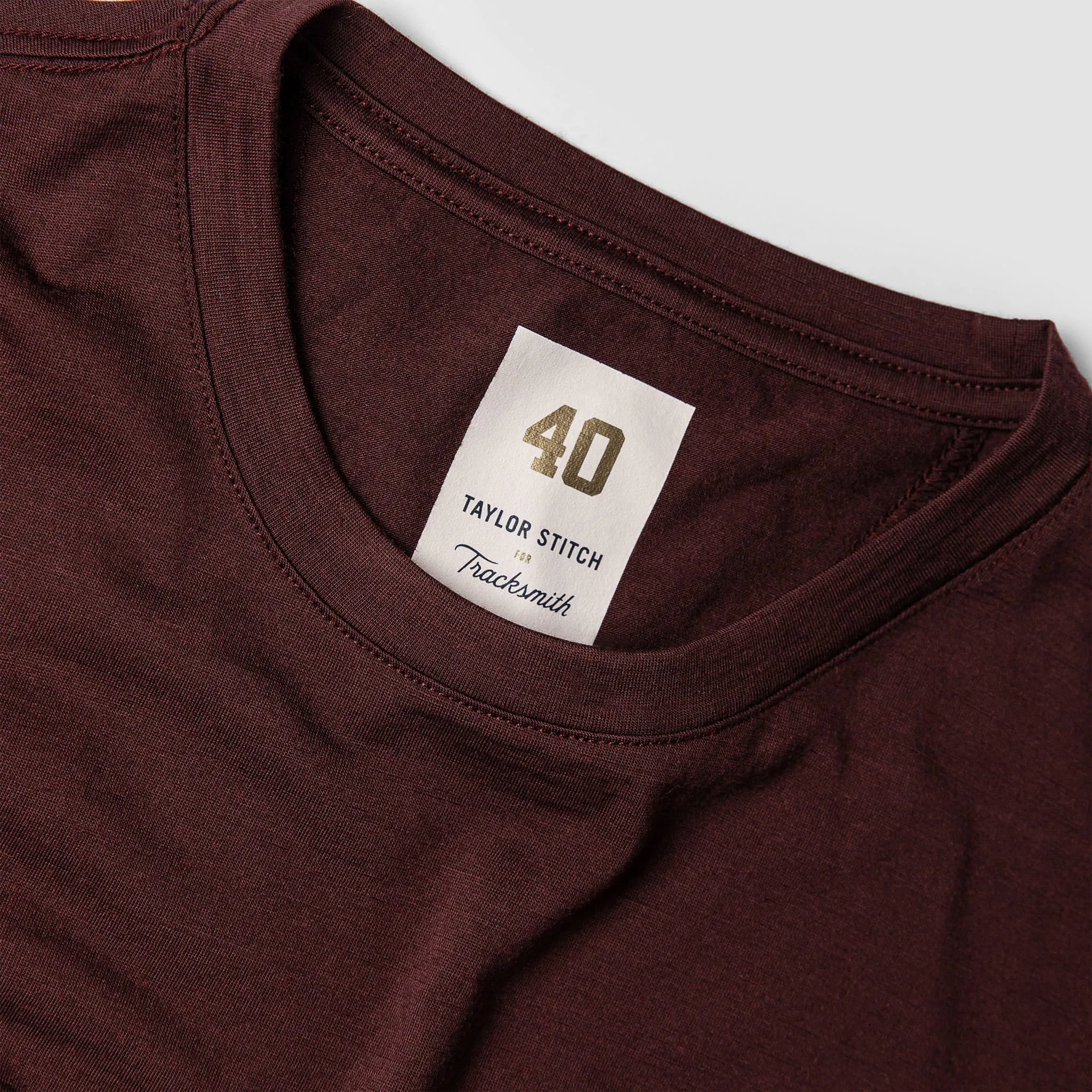 The Merino Tee in Wine