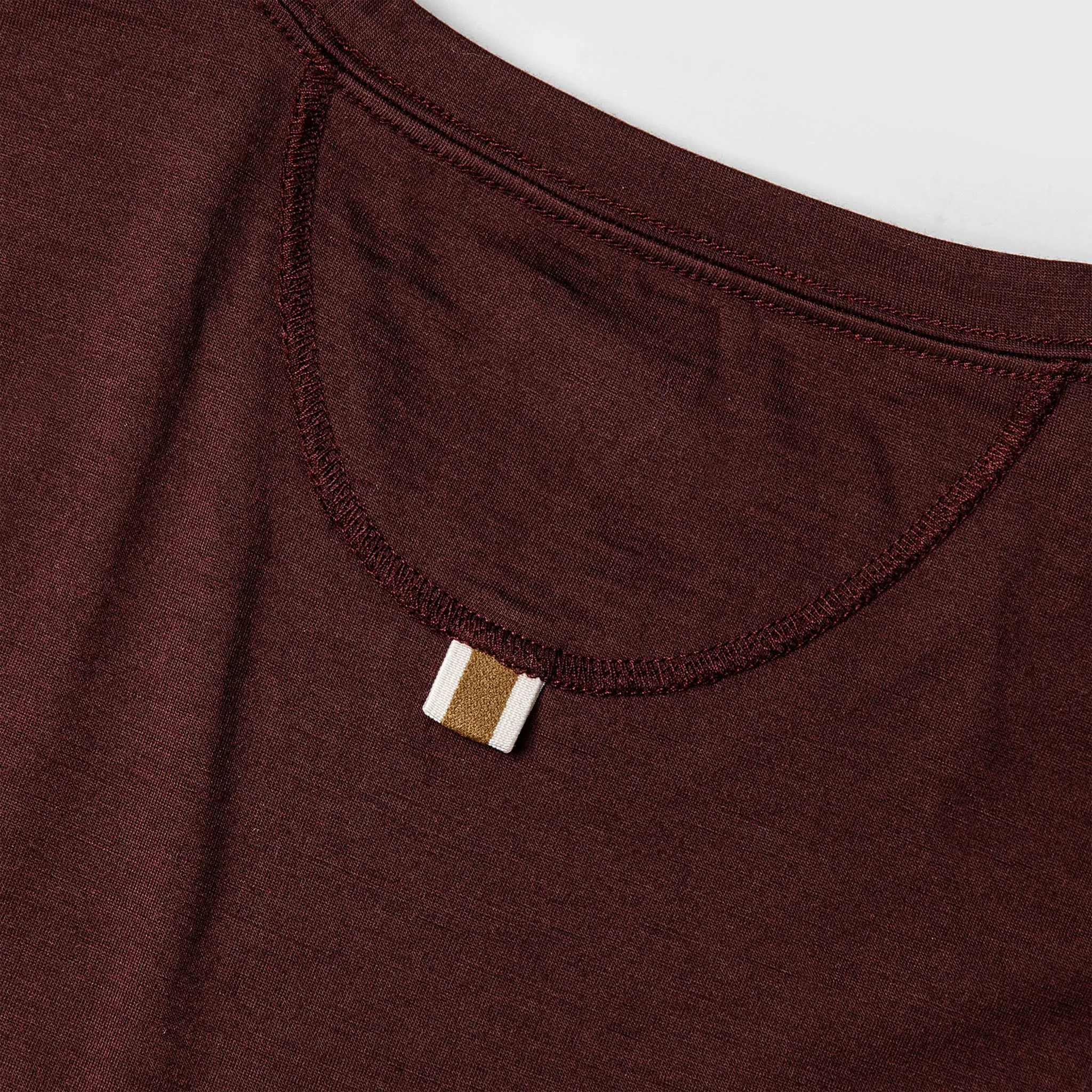 The Merino Tee in Wine