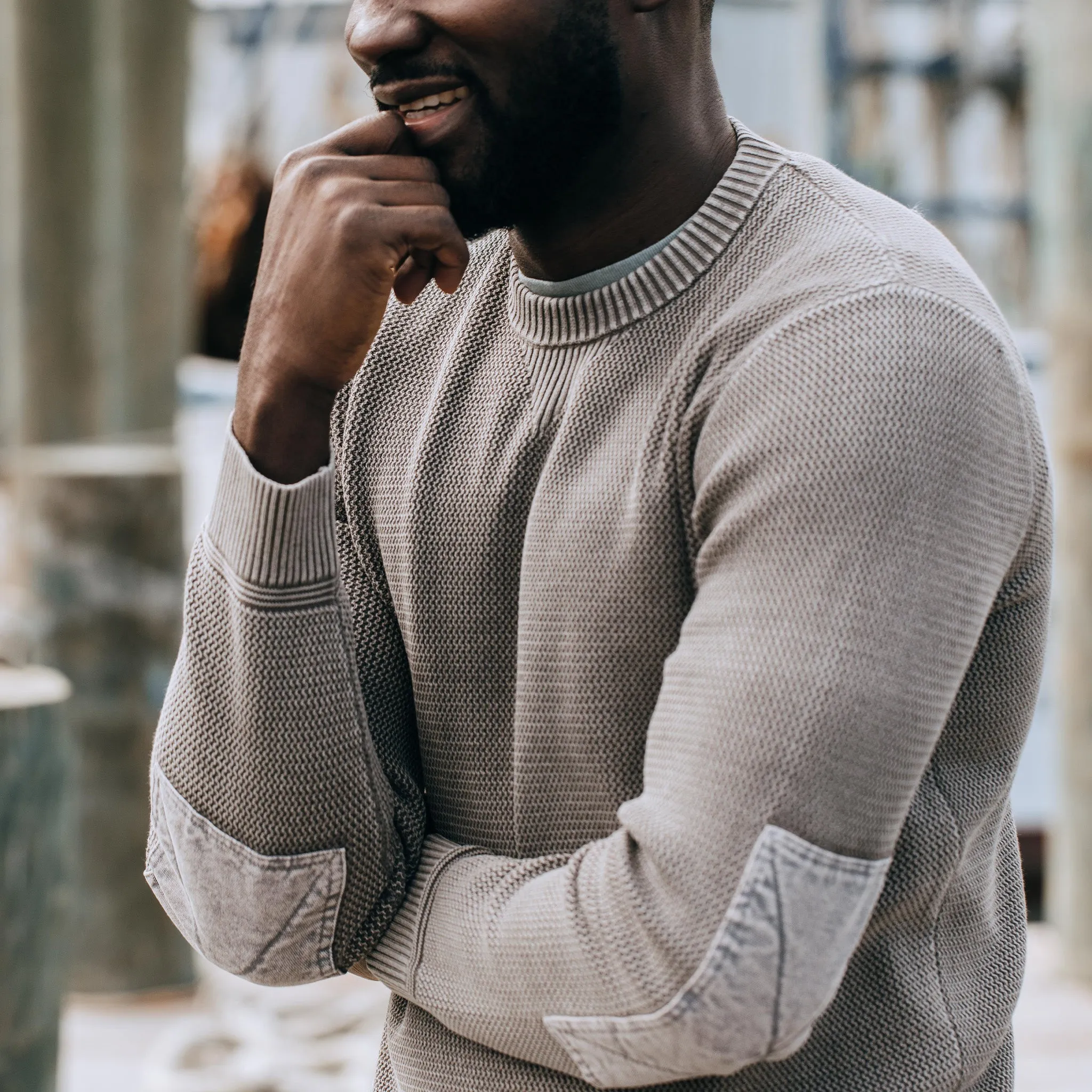 The Moor Sweater in Steeple Grey