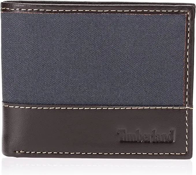 Timberland Men's Charcoal Baseline Canvas Passcase