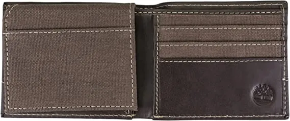 Timberland Men's Charcoal Baseline Canvas Passcase