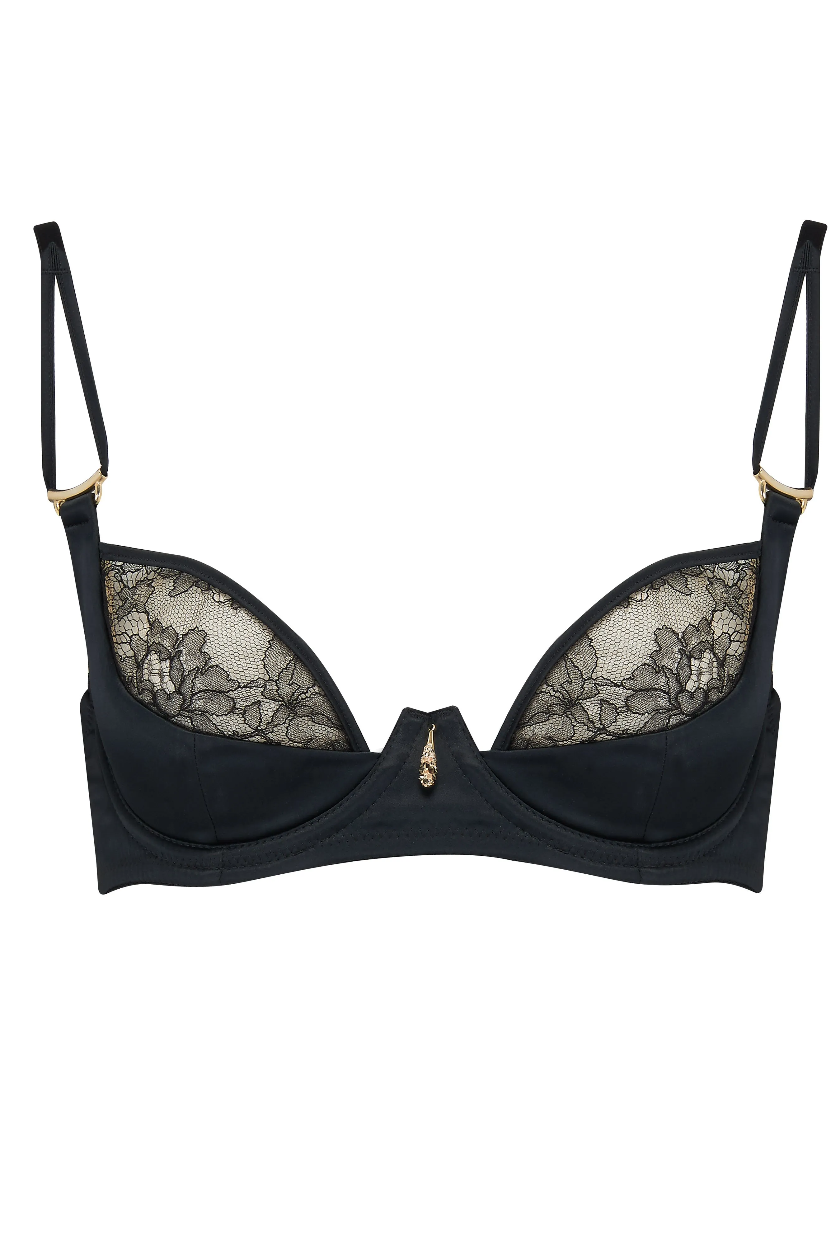 Xena Black Plunge Bra